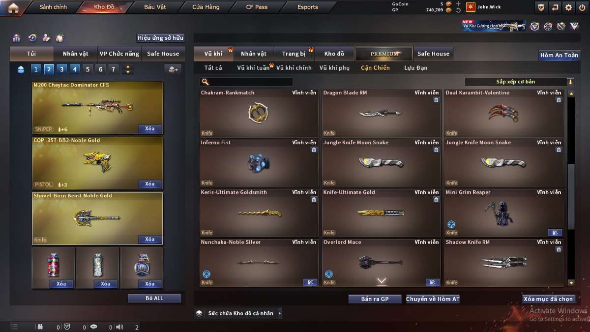 shop acc cf uy tin gia re